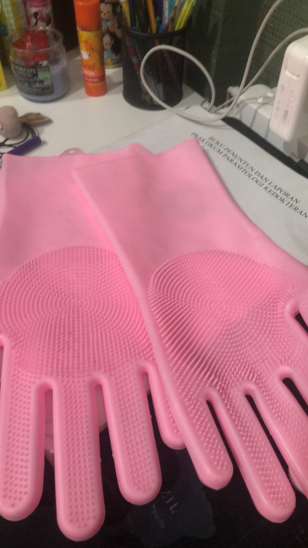 Sarung Tangan Karet Cuci Motor Mobil Piring Rubber Glove Serba Guna - Random