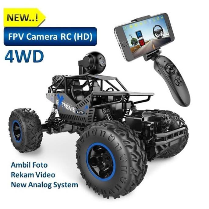 Favorit] Rc Car Mobil Remote Camera Fpv Rock Climbing 4Wd Alloy