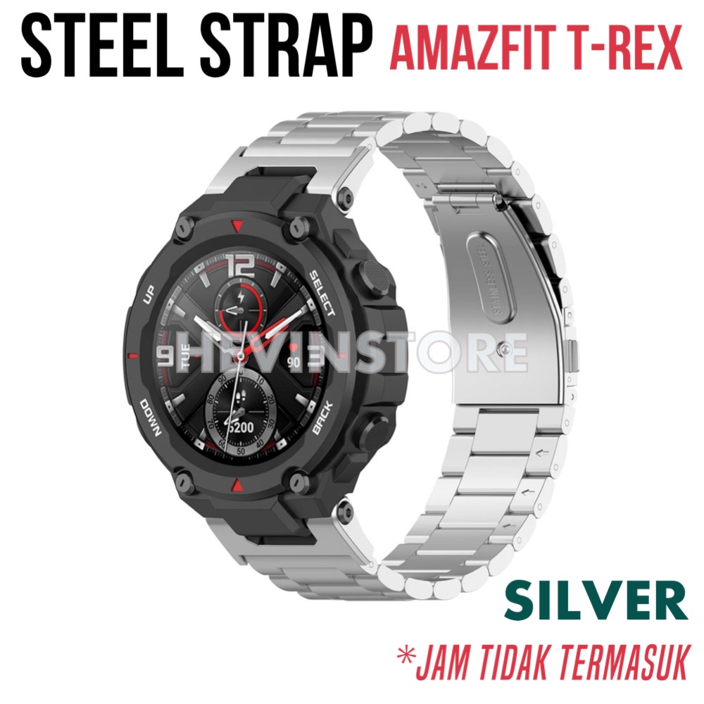 Tali Jam - Stainless Steel Strap 3 Beads Amazfit TRex T-Rex PRO T Rex Band