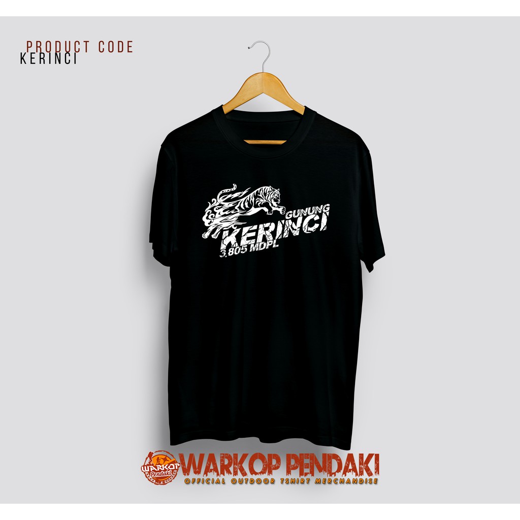 Kaos Gunung Warkop Pendaki (Kode : Kerinci Hitam )