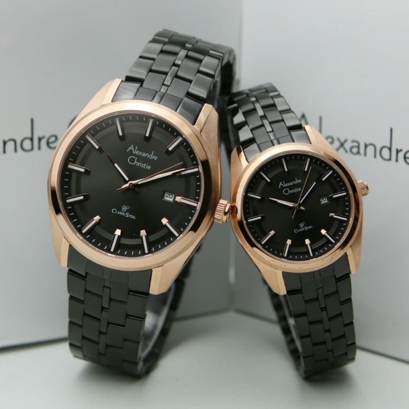 JAM TANGAN ALEXANDRE CHRISTIE AC 8637 AC8637 COUPLE ORIGINAL