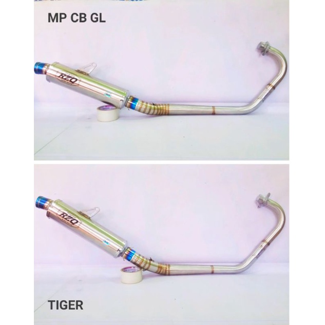 Knalpot RZQ Original Bulat Kompetisi PNP MP CB GL TIGER