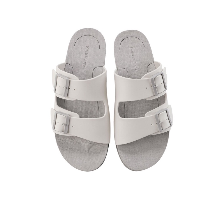 SANDAL SLIDE HUSH PUPPIES PRIA ORIGINAL CASUAL BRANDED PUTIH HM11