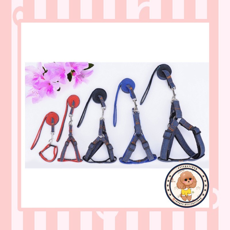 Harness Y Jeans Untuk Anjing segala size