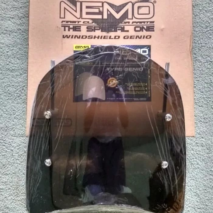 WINDSHIELD VISOR NEMO GENIO UNIVERSAL SEMUA MOTOR MATIC DAN BEBEK