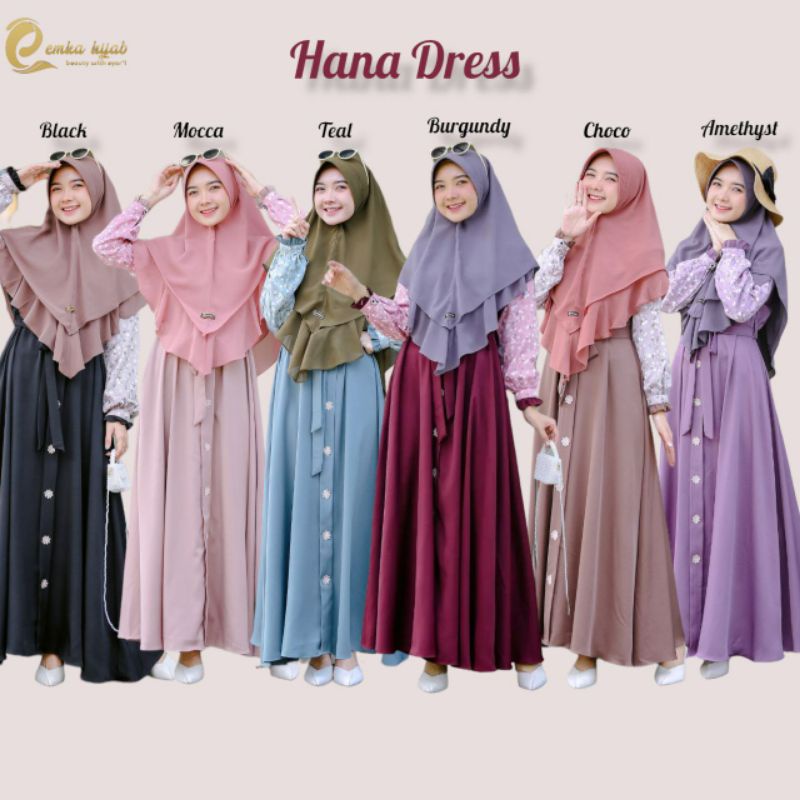 Hana dress by emka hijab original