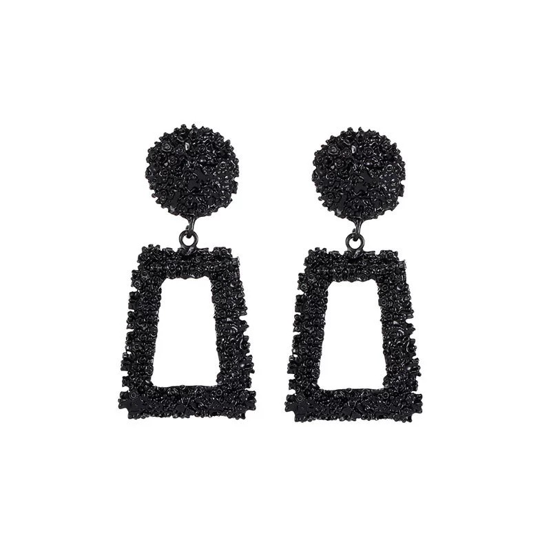 Anting Korea Anting Panjang Fashion Import Vintage Earrings Women Geometric Metal Earing Hanging-7