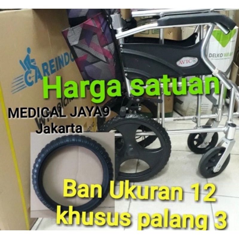 Karet ban kursi roda ban mati