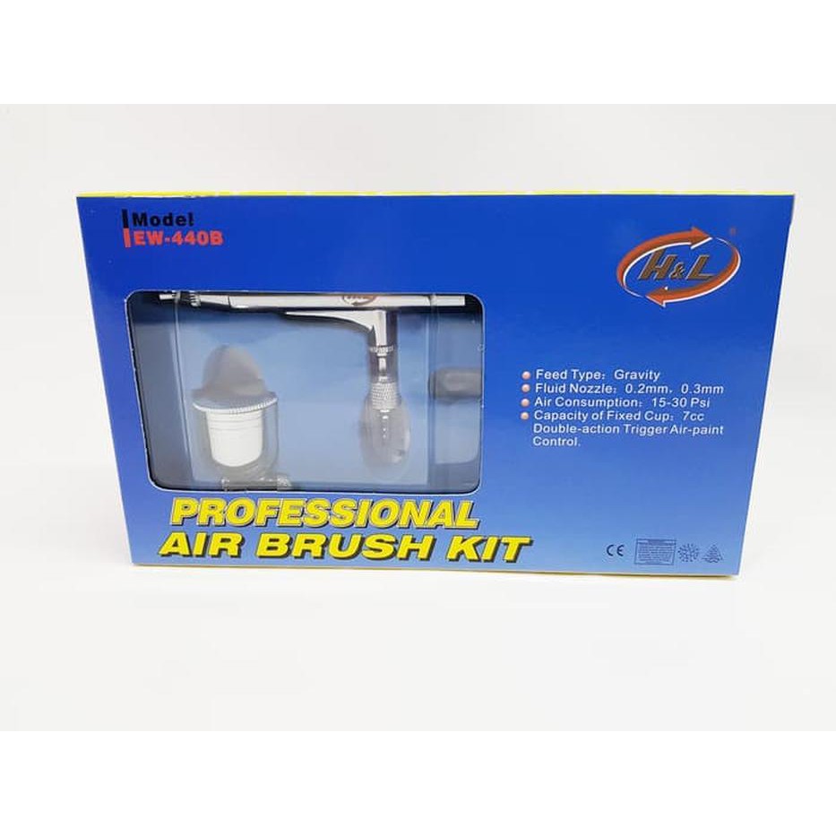 

Air Brush Kit Pen Brush Spray Gun Lukis Merk H&L