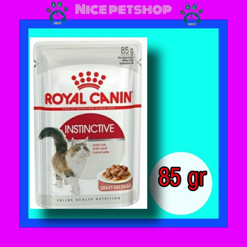 Royal Canin Instinctive pouch sachet 85 gr  Makanan Kucing Basah