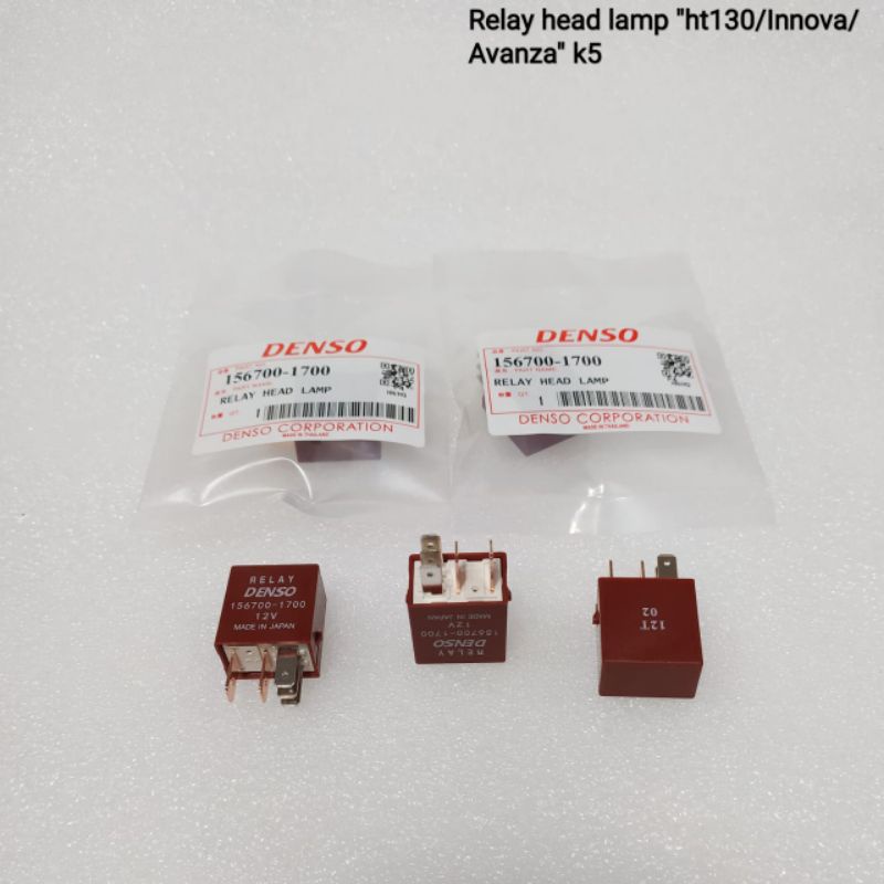 Relay Head Lamp K5 Ht130 / Inova/Avanza K5 | 90987-04004/156700-1700/0860