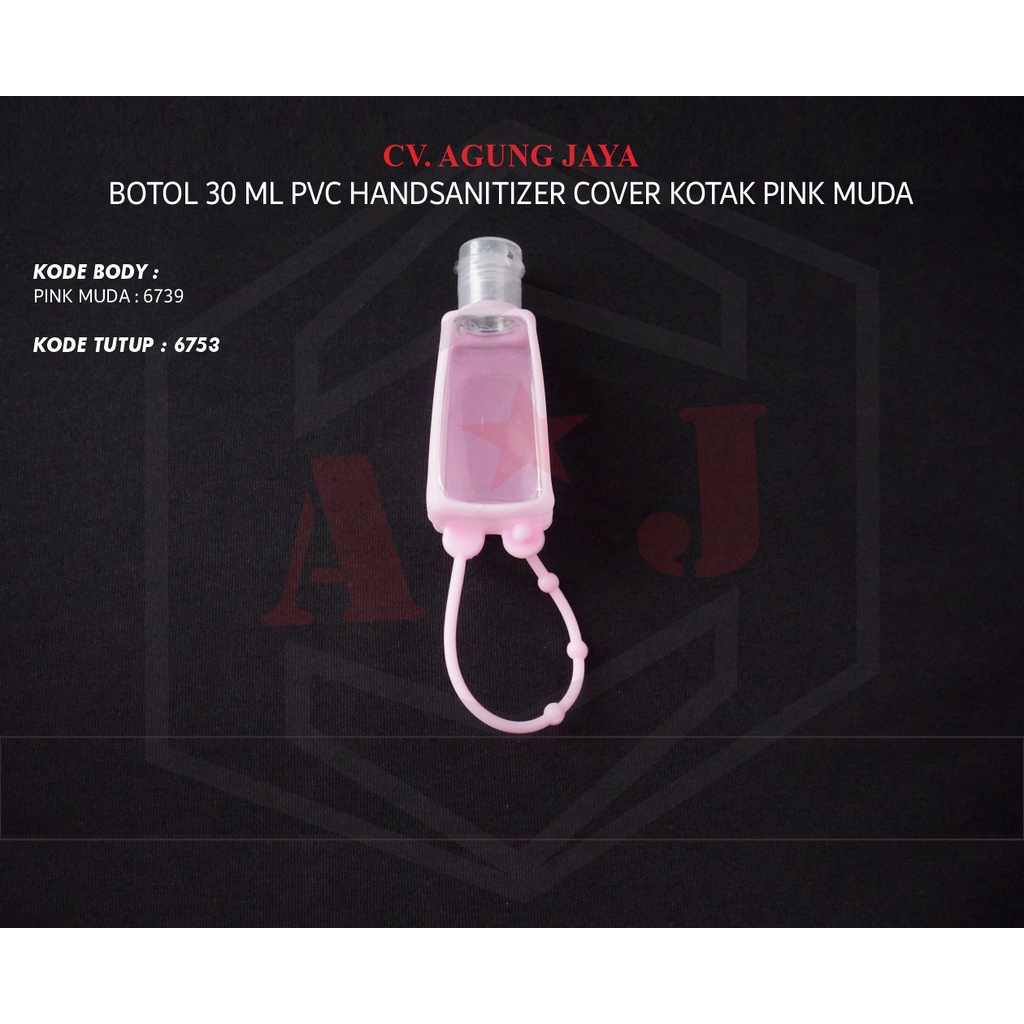 Botol Handsanitizer 30 ml /Fliptop 30 ml Cover Kotak/Wadah Handsanitizer Gantung/Yk