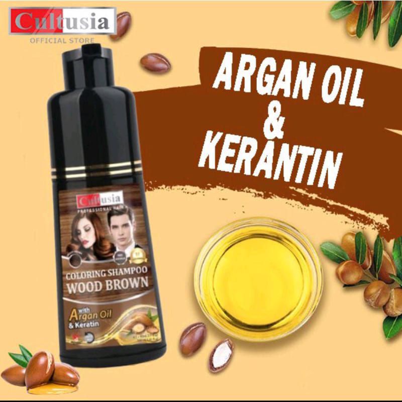 Cultusia Shampo Brown Shampo Penghilang Uban 160 ml