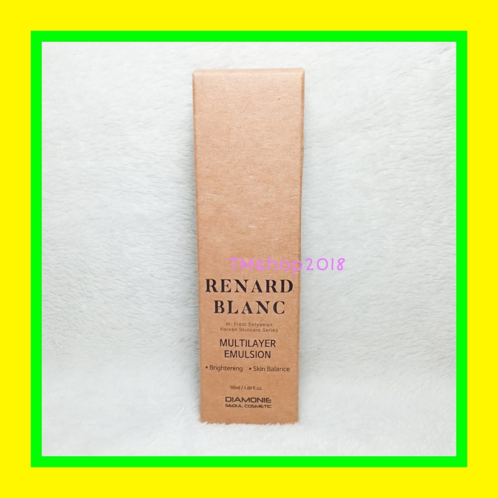 Natasha Renard Blanc Multilayer Emulsion dr Fredi Setyawan 50 ml Original Skincare Made in Korea