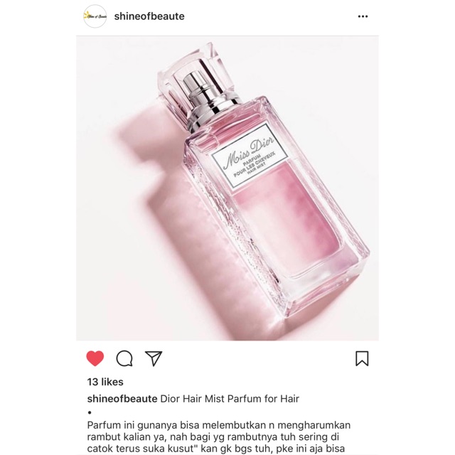 Dior Hair Mist Parfum for Hair