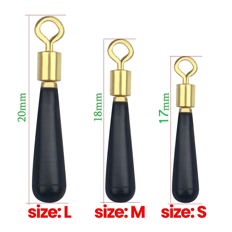 10 Pcs Holder Bobber Apung Kepala Tembaga Untuk Memancing