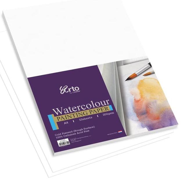 

TERLARIS!!-042 Arto A4 Watercolour Paper Sheets - CELLULOSE 300g