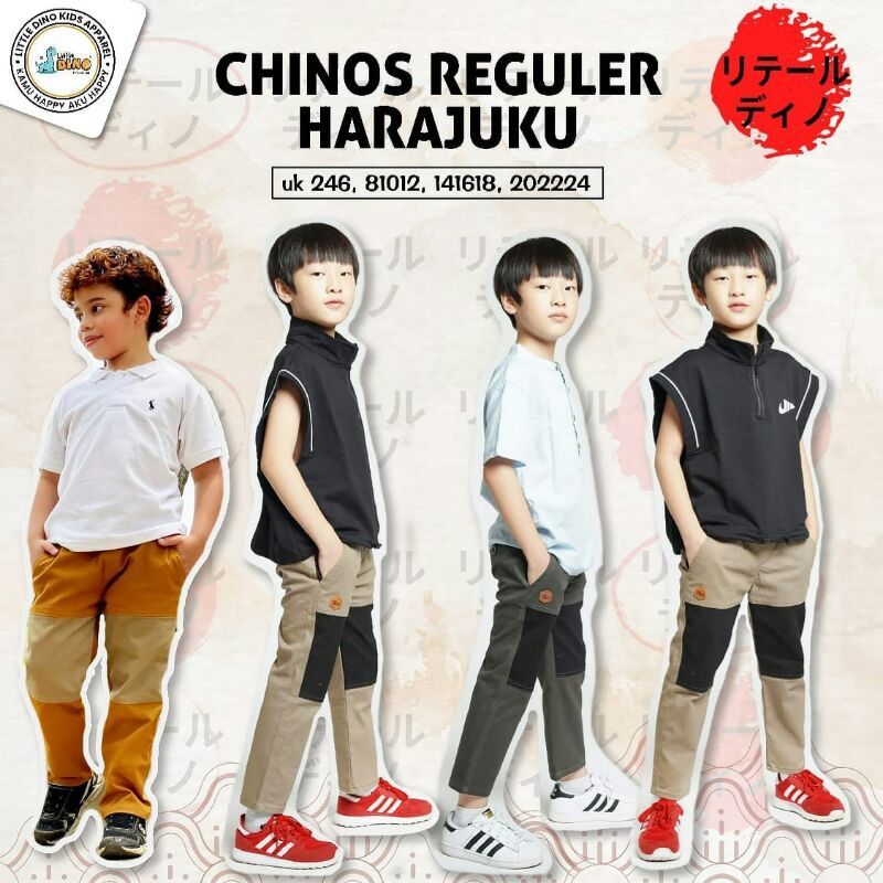 Chino Reguler Harajuku Keren By Little Dino