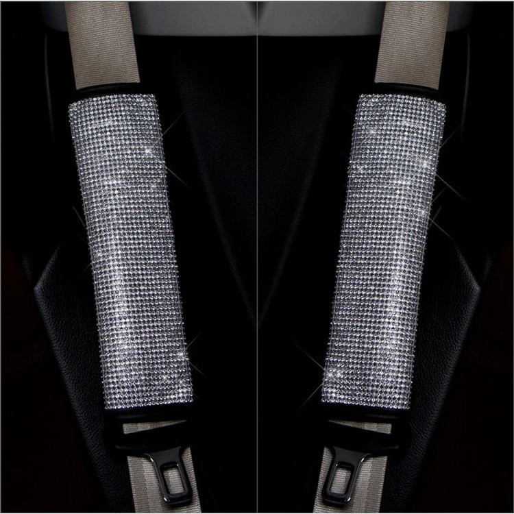 FULL BLING BLING CRYSTAL Sarung Cover Safety Belt Sabuk Pengaman 1set/pasang Premium Series