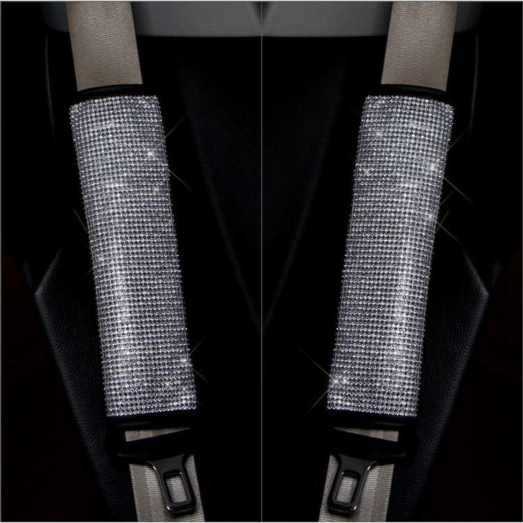 FULL BLING BLING CRYSTAL Sarung Cover Safety Belt Sabuk Pengaman 1set/pasang Premium Series