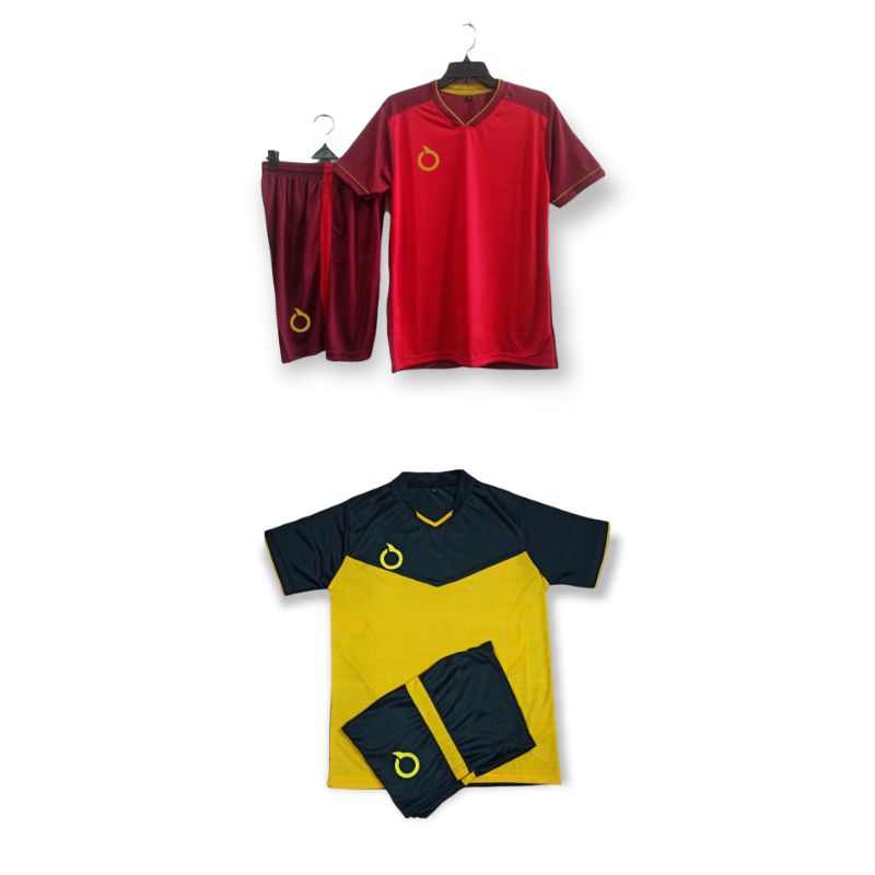 NEW STELAN JERSEY FUTSAL JERSEY BOLA ORTUSEIGHT HITAM KUNING MERAH MAROON GOLD