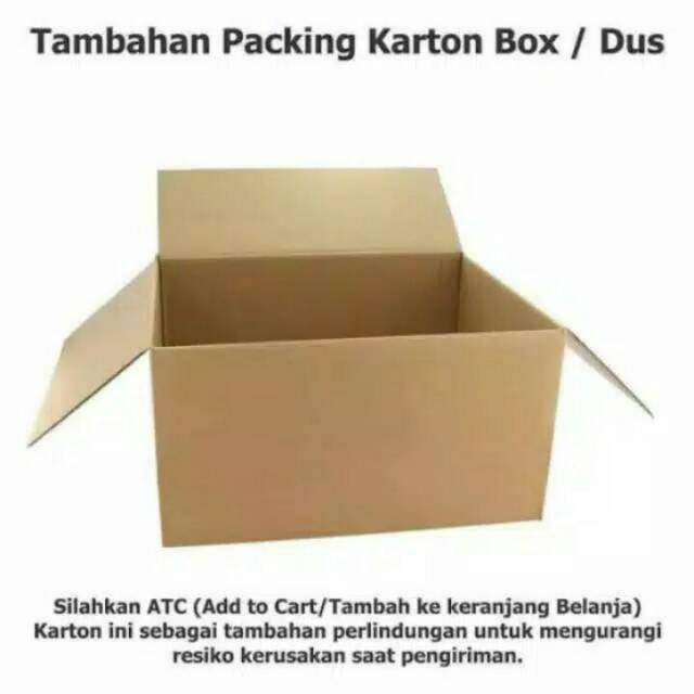 

Karton box/ dus (Mengurangi resiko pecah saat pengiriman)