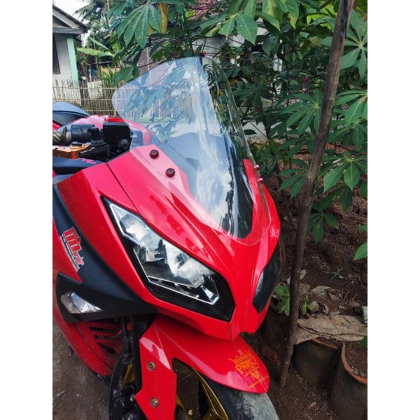 WINDSHIELD NINJA 250 FI OLD  MODEL MRA VISOR NINJA 250  FI LAMA MODEL MRA