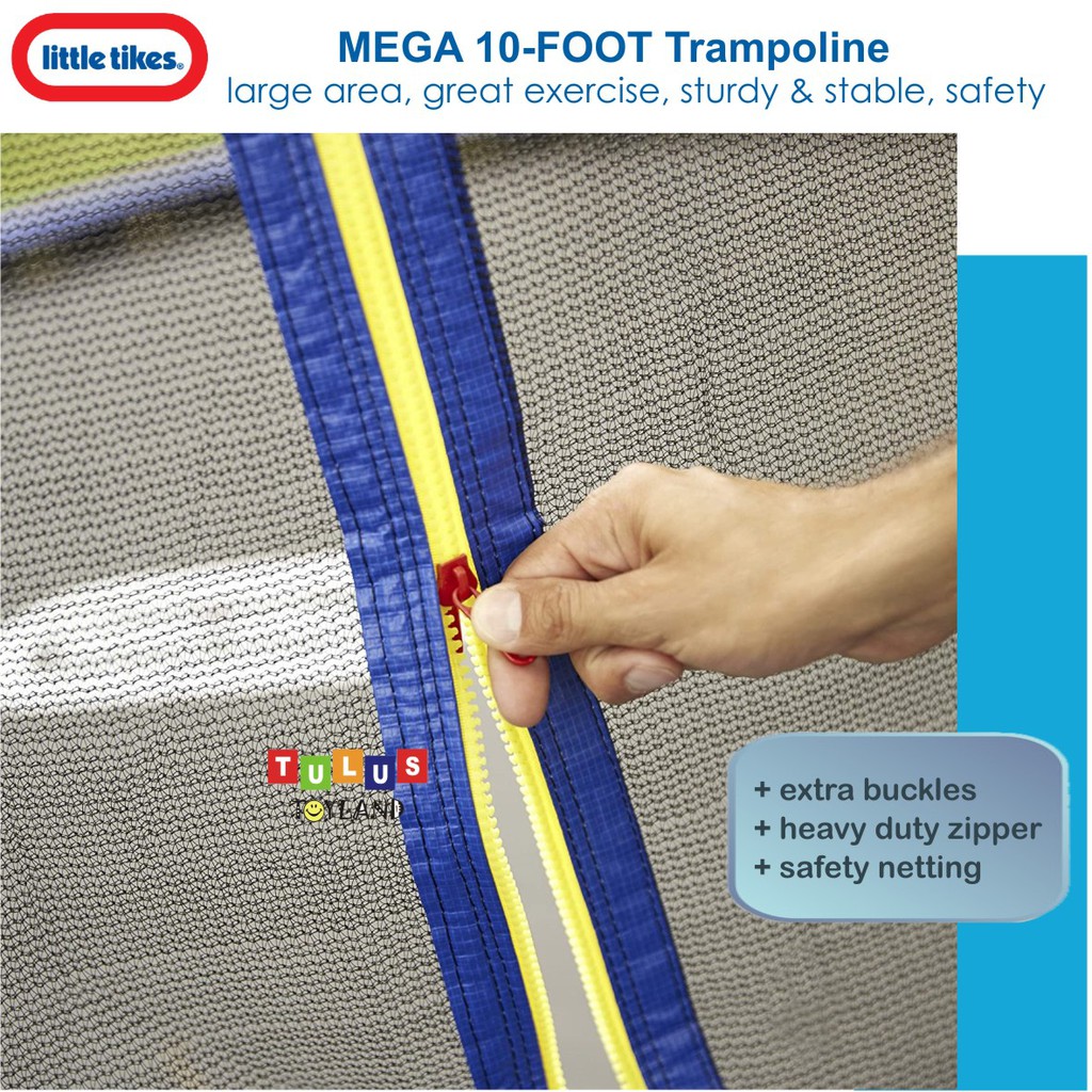 Trampolin Little Tikes Mega 10 Ft 12 Foot 15 Trampoline Net Jaring besar Mainan olahraga bounce anak