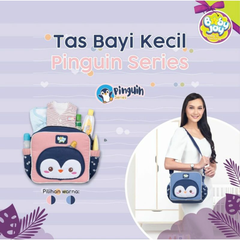 Baby Joy Tas Bayi Kecil Saku Kerut Pinguin Series - BJT 1037