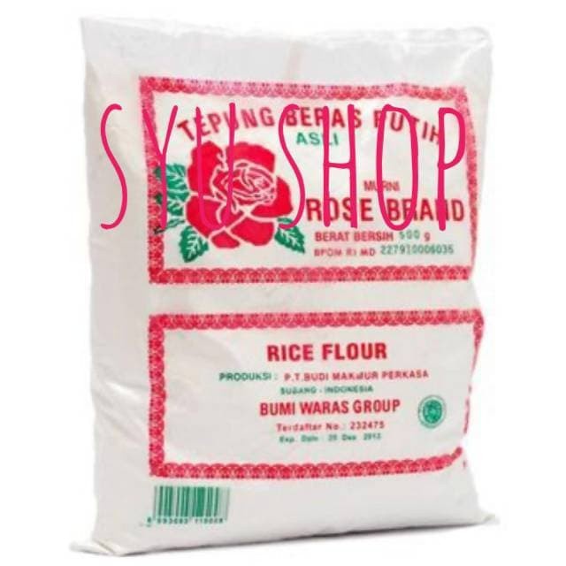 

Ketan-Beras-Tepung- Tepung Beras Rose Brand 500 Gr -Tepung-Beras-Ketan.