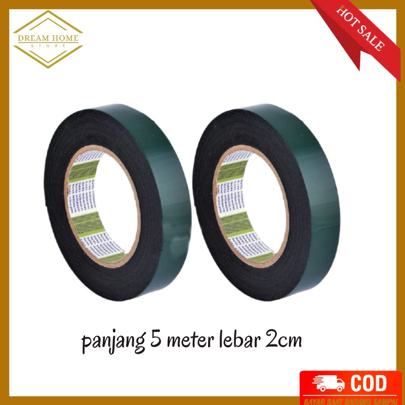 

MINIMALY Double tape 5 Meter Double Foam Lakban Bulakbalik Solatipe Bulak Balik Solasiban