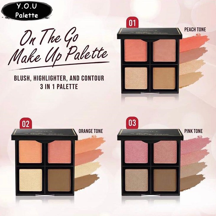 YOU The Gold One On The Go Makeup Palette Perfect Contour