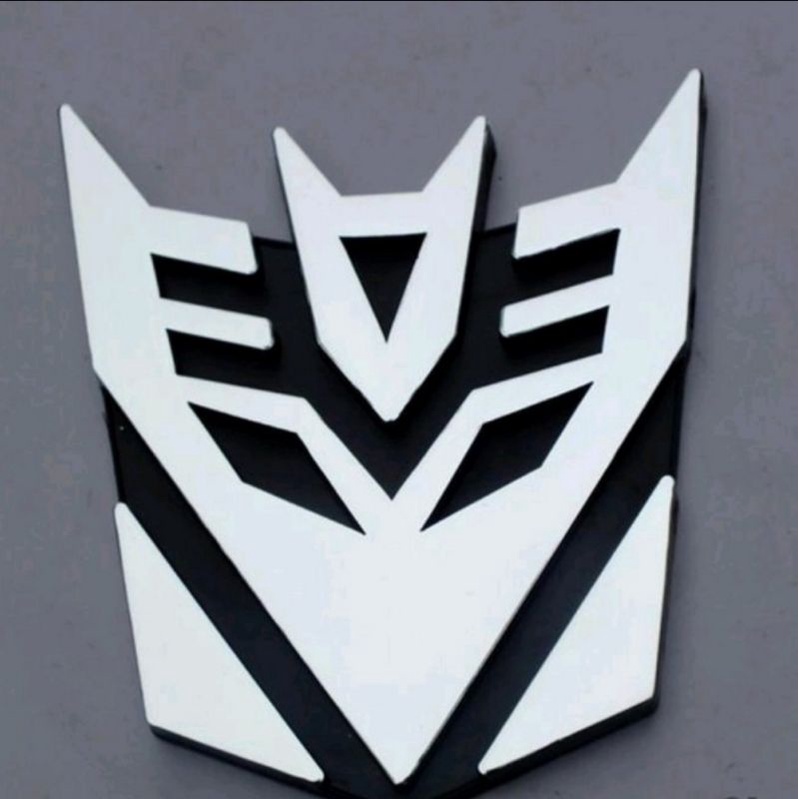 Stiker Emblem Mobil TRANSFORMER Bahan METAL