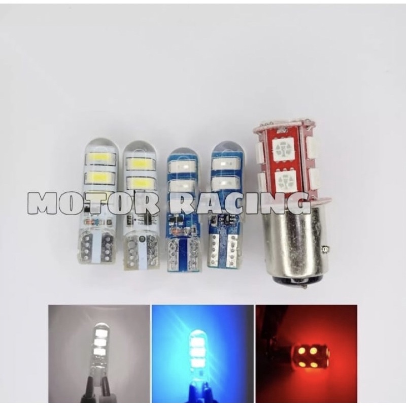 [ PAKET ] LAMPU STOP REM BELAKANG + 4 PCS SEN JELLY KEDIP SEIN T10 BISA UNTUK SEMUA JENIS MOTOR