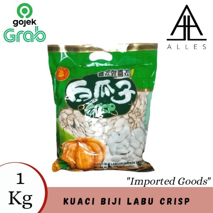 

Kuaci Biji Labu Crisp/ Kuaci Putih Import/ Pumpkin Seeds 1 Kg