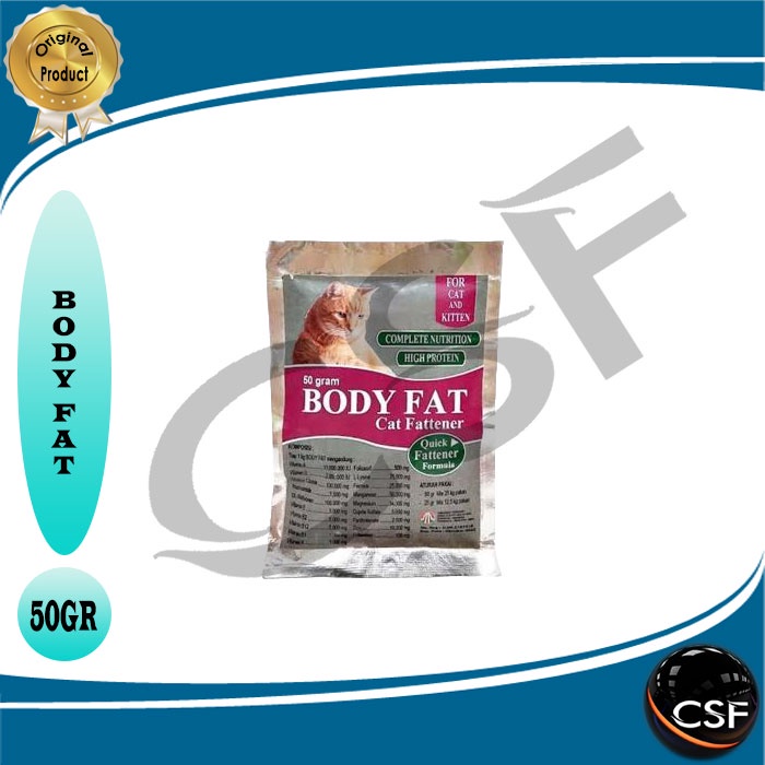 BODY FAT Cat Fattener 50gr - Vitamin penggemuk Kucing