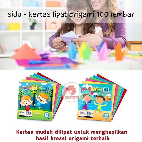 

Zoetoys Sidu - Kertas Lipat Origami 100 Lembar | mainan edukasi
