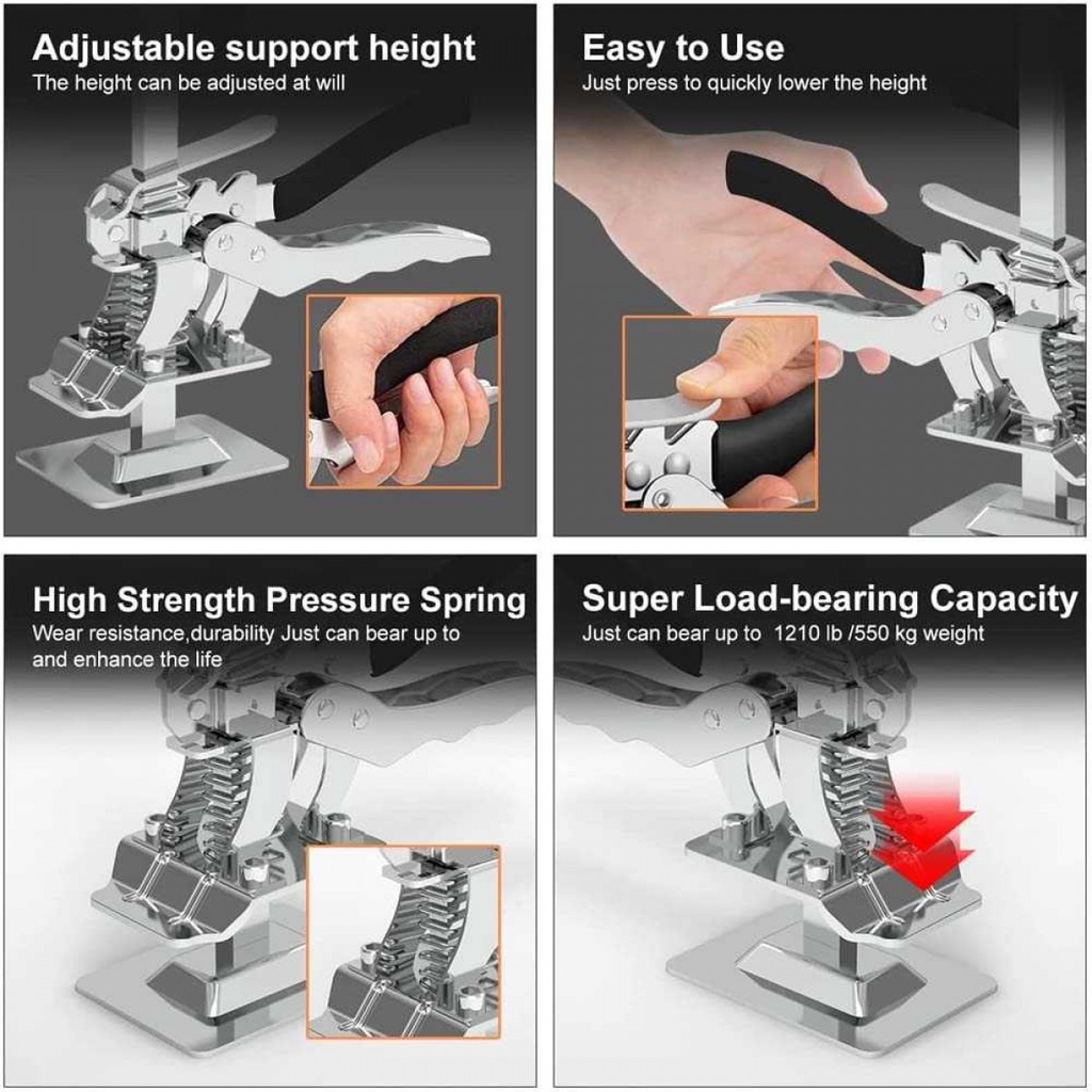 Alat Ungkit Dongkrak 150Kg Perkakas Tile Lifting Height Adjustment