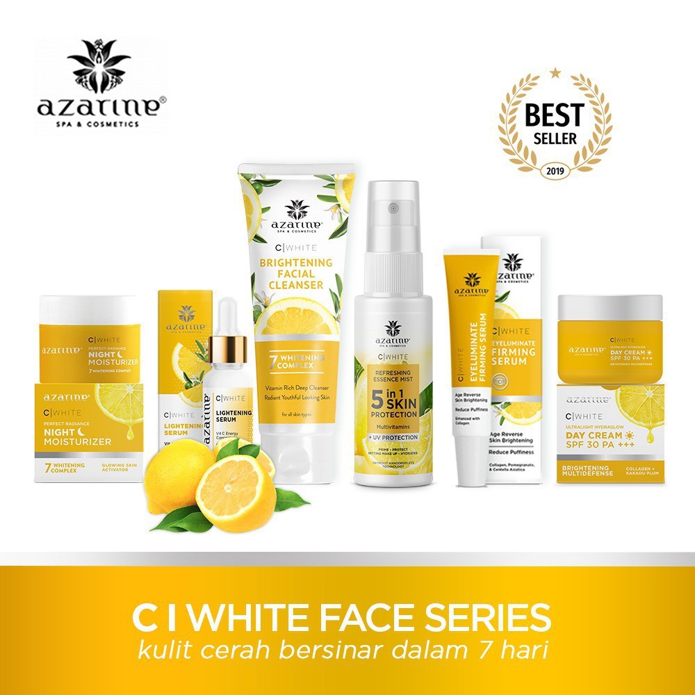 Azarine C White Paket Wajah Whitening/ Anti Flek | Shopee  