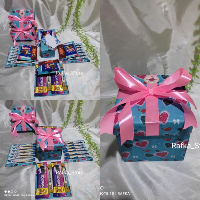 

SNACK BOX SURPRISE 2 TINGKAT/ HADIAH ULTAH/ HADIAH ULANG TAHUN