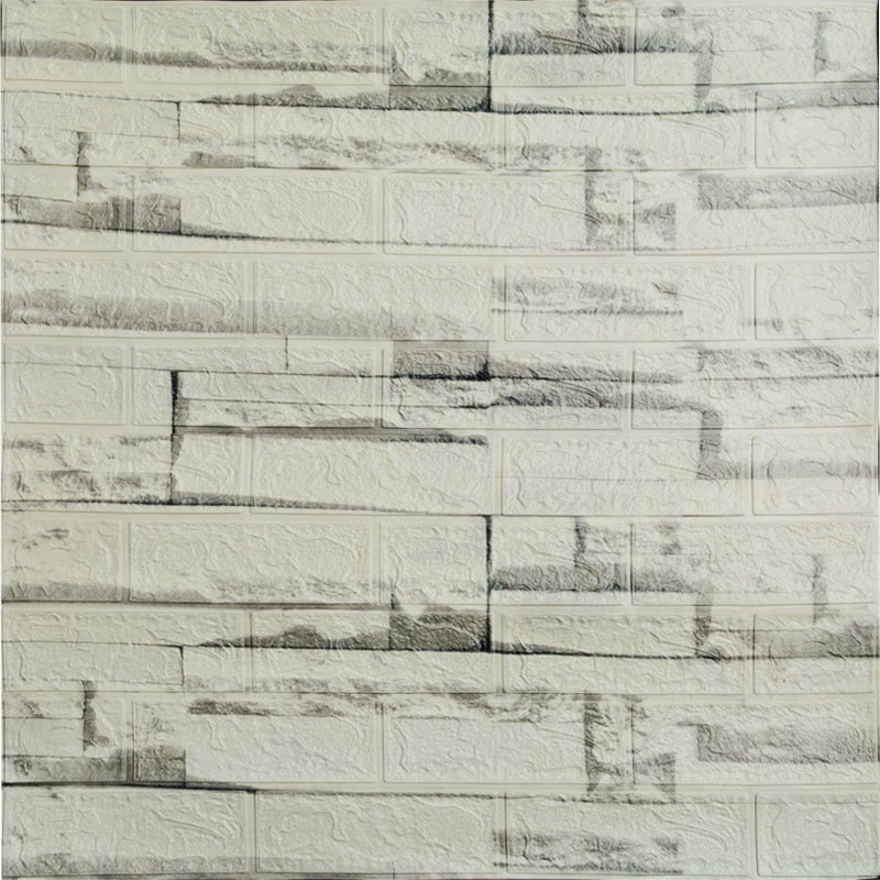 [COD] Wallpaper Dinding 3D 1Paket 10pcs 70cm x 77cm  Foam Timbul  Dekorasi Dinding Putih Bata CLASSIC wallpaper foam-ANTIK-3 (70cm*77cm)