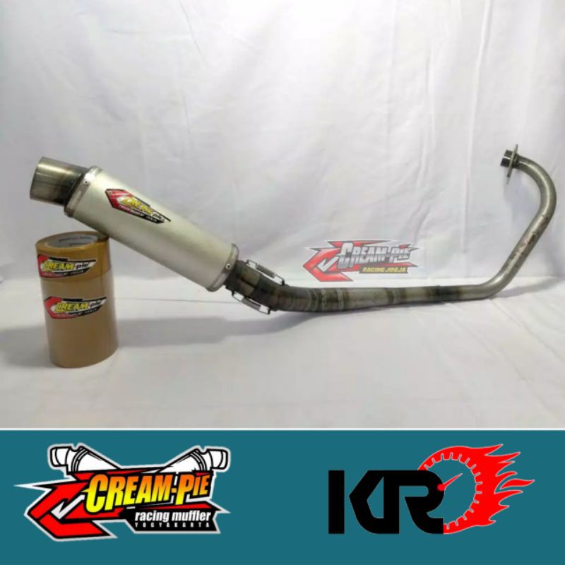 Knalpot Creampie Galvanish Bulat Yamaha Vixion old/new 100% Asli