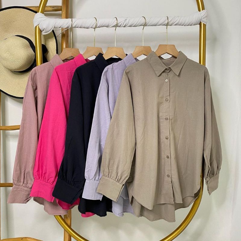 Kemeja Megan//Blouse Wanita//Atasan Wanita//Outfit Hijab Blouse