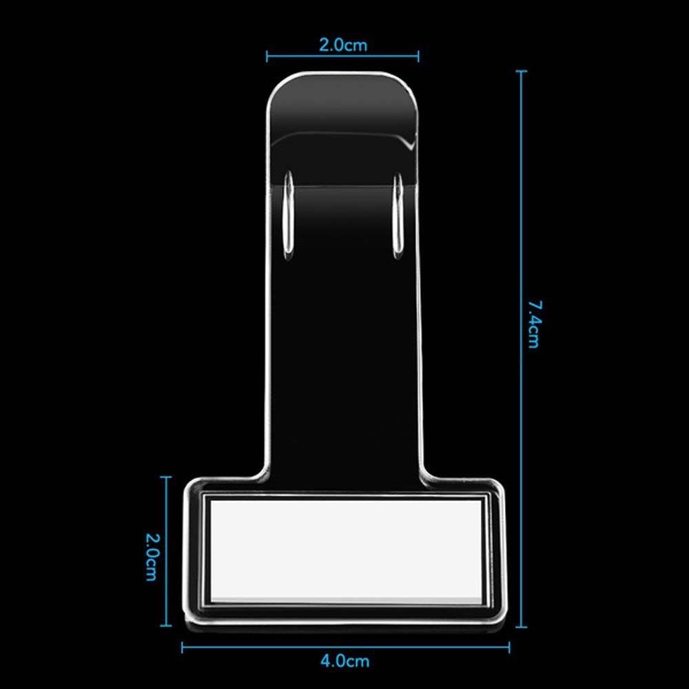 Lanfy Tempat Tiket Parkir Klip Pengikat Otomatis Bentuk T Universal Dengan Tape Perekat Invoice Tickets Holder
