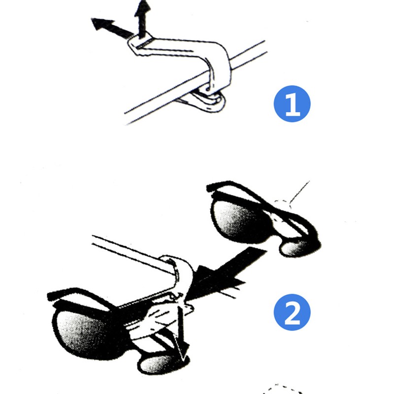 Fastener Cip Car Sunglasses Holder Kotak Kacamata Mobil Penjepit Kartu Tiket Eyeglasses Clip