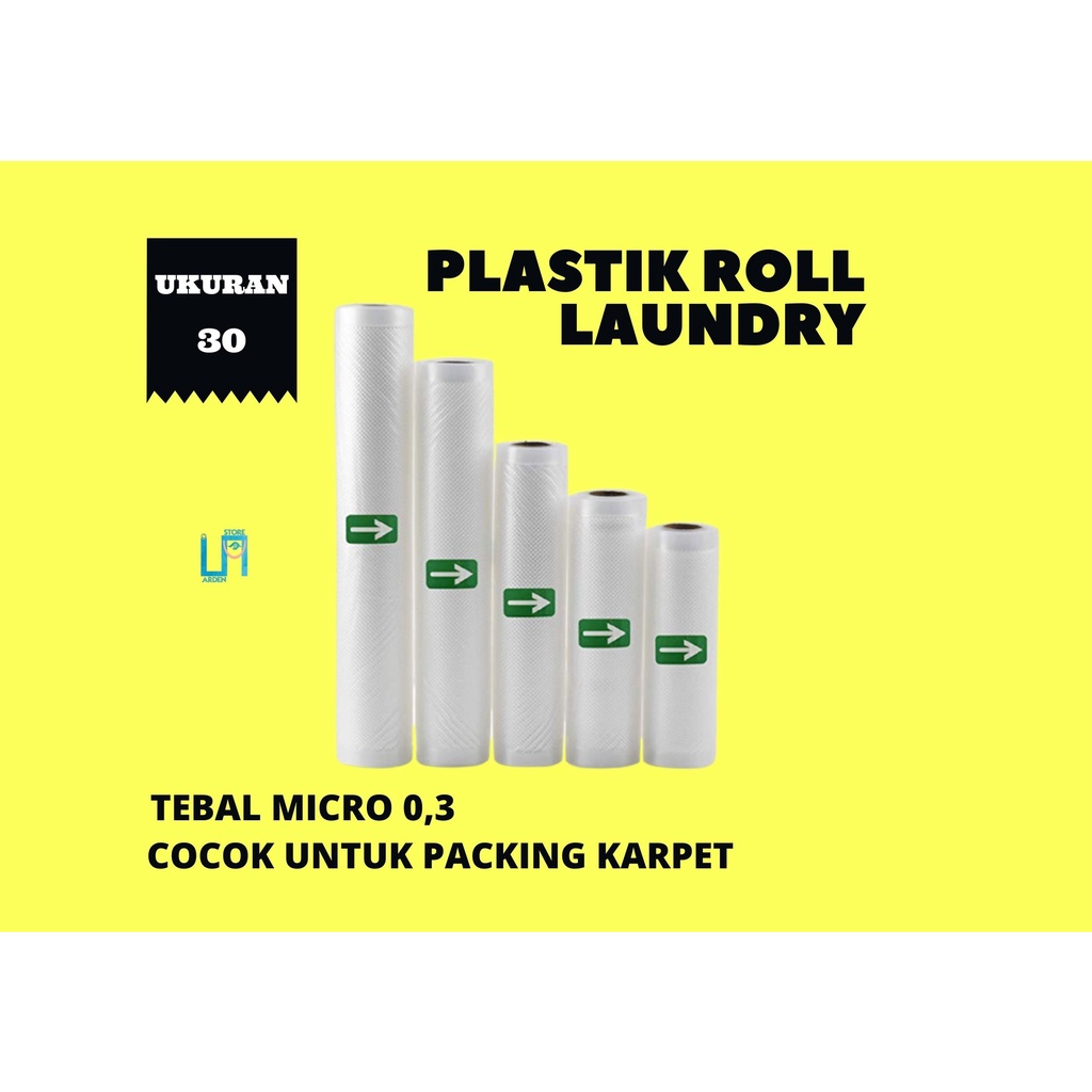 plastik roll laundry packing karpet uk 30