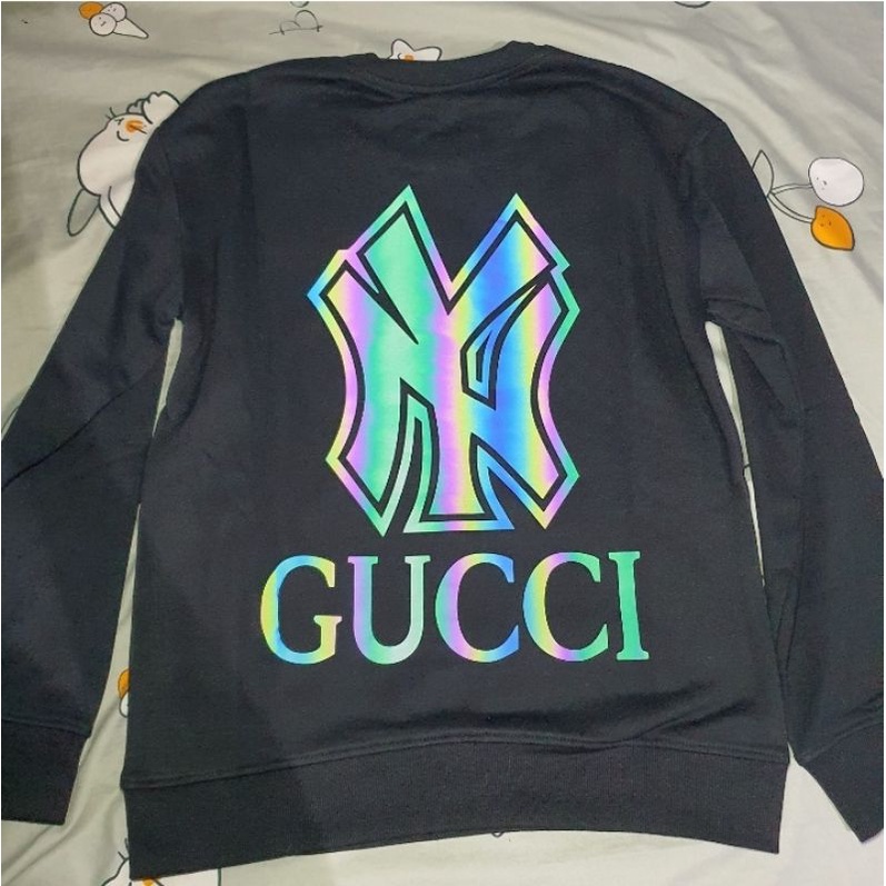 sweater pria / wanita import sweater GUCCI NY REFLEKTIF IMPORT