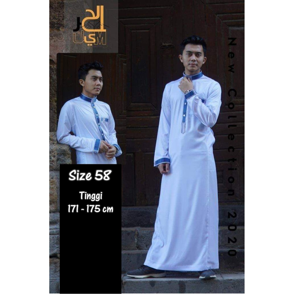 Ready Stock Size 58 Jubah / Gamis Pria Daffah Haramain