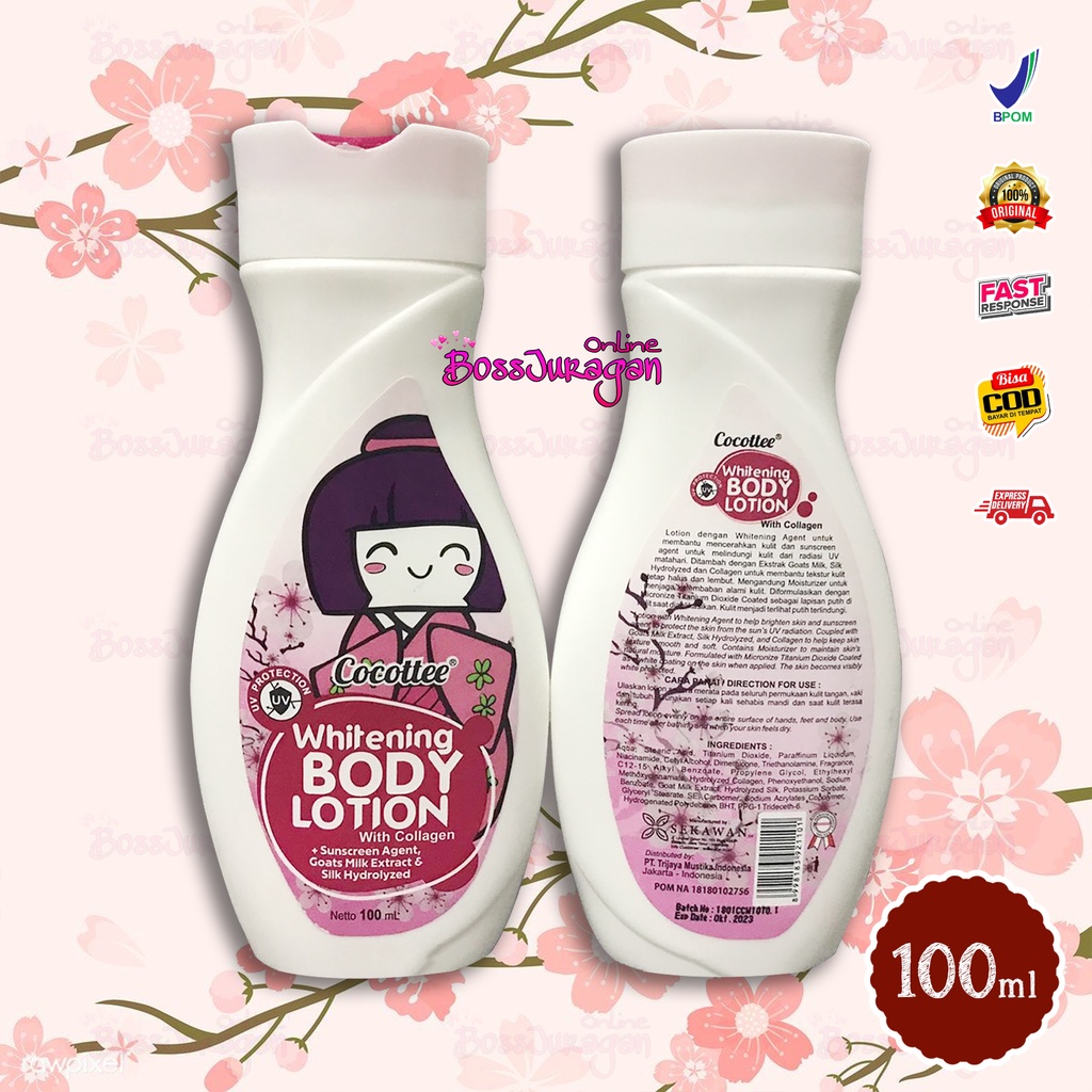 (BOSS) COCOTTEE Whitening Body Lotion - Lotion Pemutih Cocottee BPOM