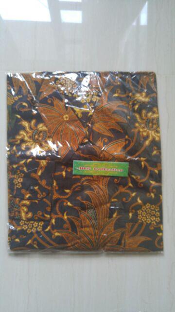 Kemeja Batik Pria Lengan Panjang Motif Strimint